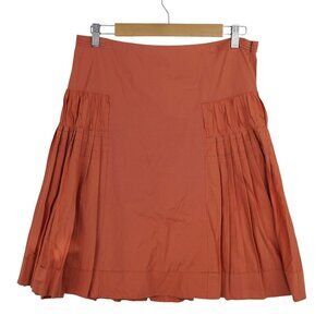 Odille Anthropologie Womens Pleated Skirt Size‎ 10 Vibrant Lagenlook Summer